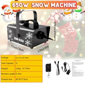 650W IMONE Snow Machine for Parties & Events