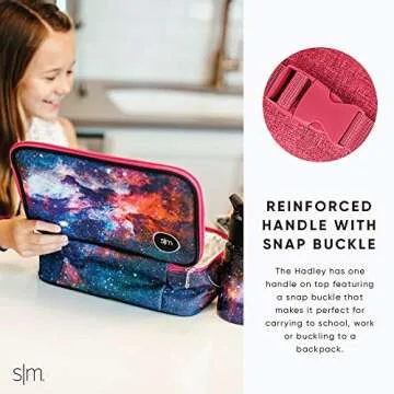 Simple Modern Kids Lunch Box for Toddler | Reusable Insulated Bag for Boys | Meal Containers for School with Exterior and Interior Pockets | Hadley Collection | Under Construction