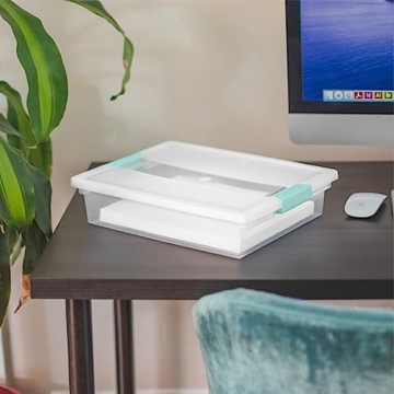 Sterilite 6-Pack Stackable Storage Bins, 5.7 Qt Containers