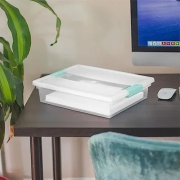 Sterilite 6-Pack Stackable Storage Bins, 5.7 Qt Containers