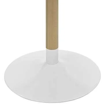 Modway Whirl 40" Contemporary Modern Round Kitchen and Dining Table in White