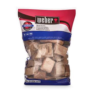 Weber Hickory Wood Chunks for Smoking and Grilling