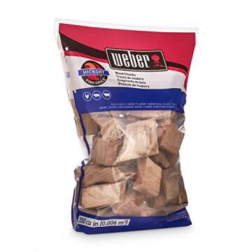 Weber Hickory Wood Chunks for Smoking and Grilling