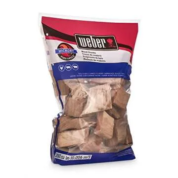 Weber Hickory Wood Chunks for Smoking and Grilling
