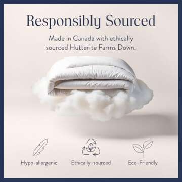 Brooklinen Lightweight Luxury Down Comforter, 100% Natural Canadian Duck Down Duvet Insert - 650 Fil...