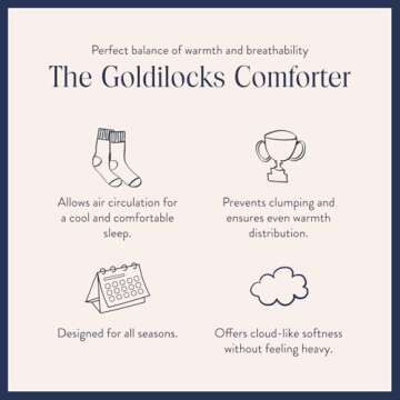 Brooklinen Lightweight Luxury Down Comforter, 100% Natural Canadian Duck Down Duvet Insert - 650 Fill Power, 100% Cotton Shell, King/Cali King Size Comforter for Warm Sleepers