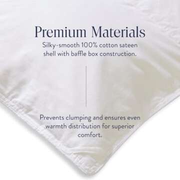 Brooklinen Lightweight Luxury Down Comforter, 100% Natural Canadian Duck Down Duvet Insert - 650 Fill Power, 100% Cotton Shell, King/Cali King Size Comforter for Warm Sleepers