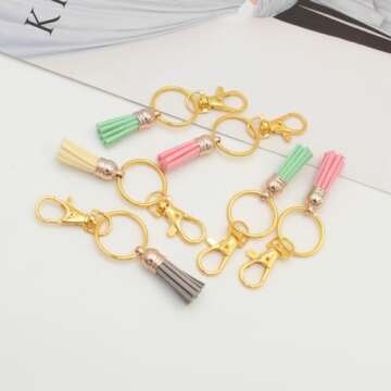 Premium Gold Swivel Clasps - 60 Pcs for Crafting & DIY