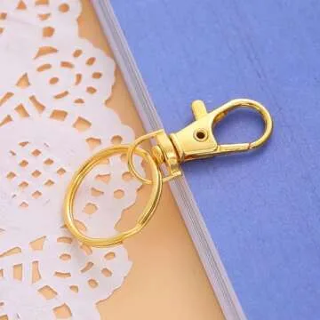 Premium Gold Swivel Clasps - 60 Pcs for Crafting & DIY