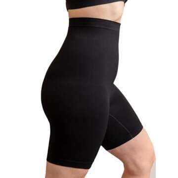 SHAPERMINT Shapewear for Women - High-Waisted Shapewear Tummy Control Shorts, Faja Body Shaper, Unde...