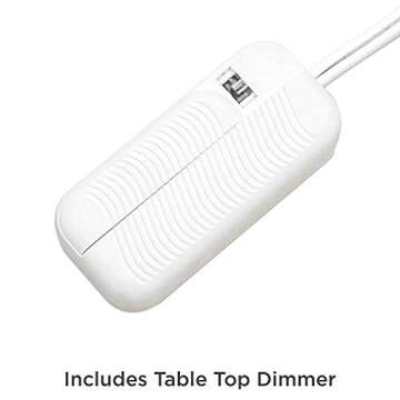 Possini Euro Design Karen Modern Table Lamp 36" Tall with Dimmer Dark Gold Glass Column Off White Fabric Drum Shade for Bedroom Living Room House Bedside Nightstand Home Office Entryway Family