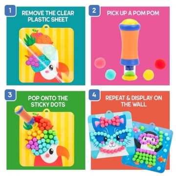 Educational Insights Pom Pom Kit - Fun Arts and Crafts for Kids