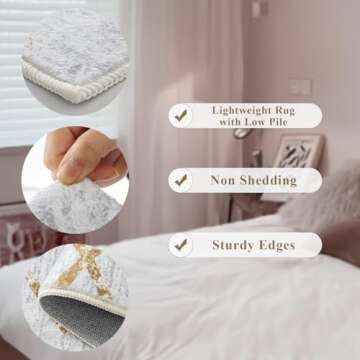 Lukinbox Area Rug 8x10 Washable Rug for Living Room, Large Moroccan Accent Rugs with Non-Slip Backing, Modern Geometric Abstract Low Pile Carpet for Bedroom Dinning Room Nursery Office (Khaki Grey)