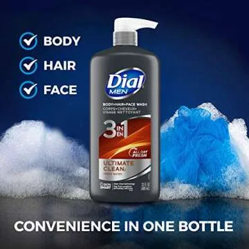 Dial Men Ultimate Clean 3-in-1 Body Wash, 69 fl oz
