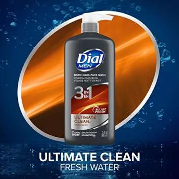 Dial Men Ultimate Clean 3-in-1 Body Wash, 69 fl oz