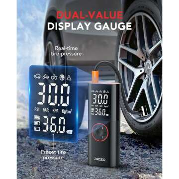 150PSI Rechargeable Tire Inflator for Cars & Bikes