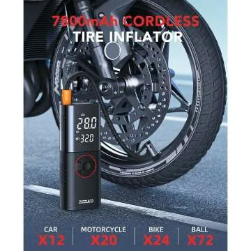 150PSI Rechargeable Tire Inflator for Cars & Bikes
