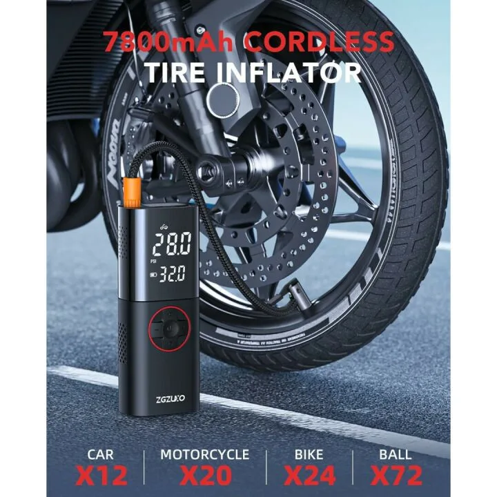 150PSI Rechargeable Tire Inflator for Cars & Bikes