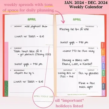 Ban.do Daily Planner 2024 - Classic Weekly & Monthly Organizer