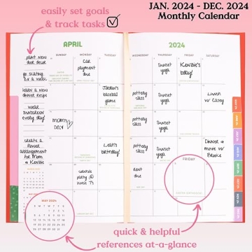 Ban.do Daily Planner 2024 - Classic Weekly & Monthly Organizer