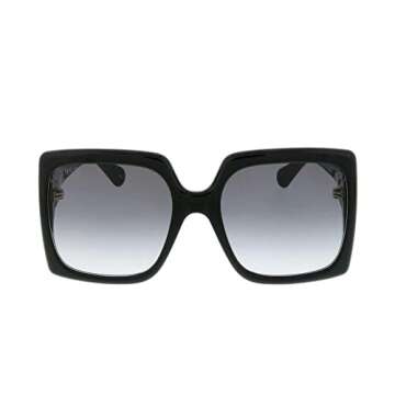 Gucci Square Sunglasses GG0876S 001 Black 60mm 876