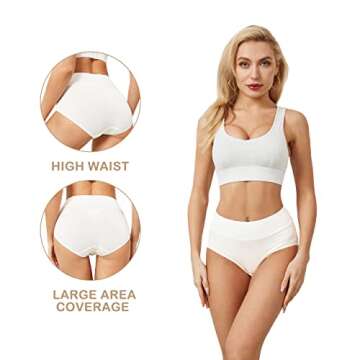 SERISIMPLE Viscose Bamboo Women Luxury Underwear Silky Comfy Ultra Soft Briefs Breathable Stretch Hi...