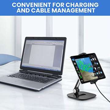 AboveTEK Aluminum Stand - 360 Swivel Tablet Holder