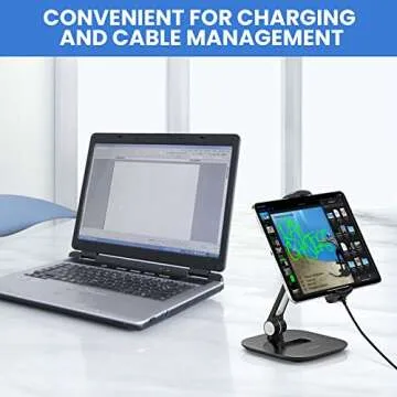 AboveTEK Aluminum Stand - 360 Swivel Tablet Holder
