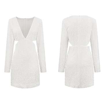 R.Vivimos Women's Glitter Sequin Party Dress for All Occasions