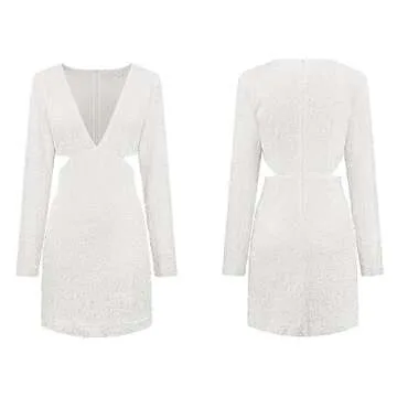 R.Vivimos Women's Glitter Sequin Party Dress for All Occasions