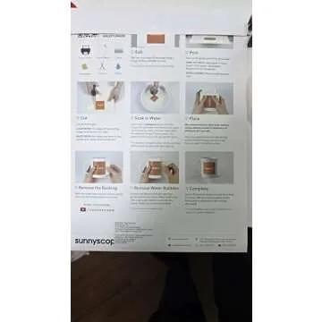 Sunnyscopa Premium Laser Waterslide Decal Transfer Paper Permanent Vinyl Sticker White Printable Self-adhesive film for personalized custom models Urethane Standard (A4, Clear, 100 sheets)