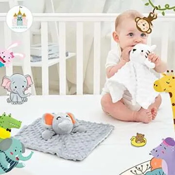 Cute Castle Security Blanket for Babies Gifts - Soft Unisex Newborn Essentials for Boys and Girls - ...