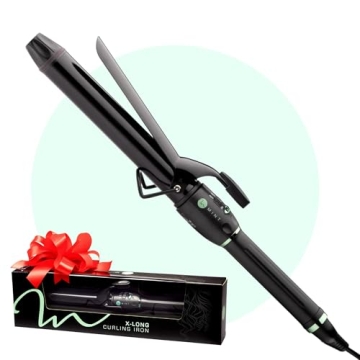 MINT Professional Extra Long Hair Curling Iron - Fast, Even Curls