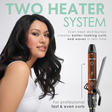 MINT Professional Hair Curling Iron for Fast Even Curls