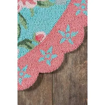 Madcap Cottage Get Smart Manor Born Area Rug, 4' X 4' Round, Multi