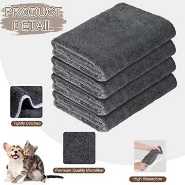 Premium Microfiber Dog Towels for Effective Pet Drying