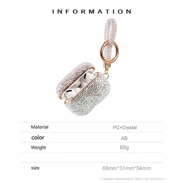 Sparkly Diamond Case with Keychain for AirPods Pro