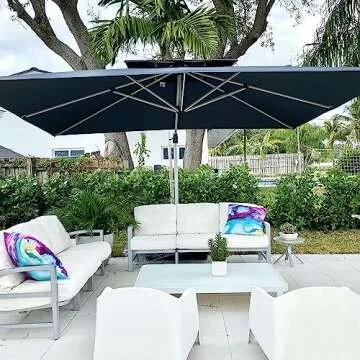 PURPLE LEAF 10' X 13' Patio Umbrella for Garden & Pool