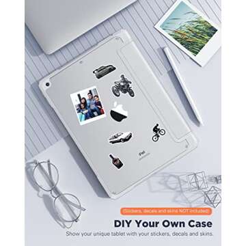 TiMOVO iPad 9th Gen Case with Pencil Holder and Stand