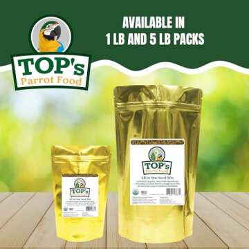 TOP's All in One Seed Mix for Large Birds - Organic & Non-GMO