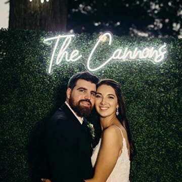 Custom Neon Signs, Binager Professional Personalized Handmade LED Letters Name Sign, Large Dimmable ...