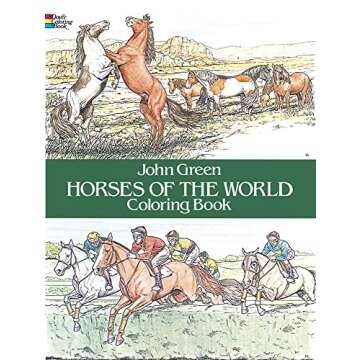 Horses of the World Coloring Book (Dover Animal Coloring Books)
