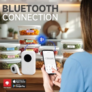 Phomemo D30 Bluetooth Portable Label Maker for Home & Office