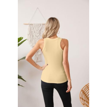 VICHYIE Summer Sleeveless Basic Tank Tops for Women
