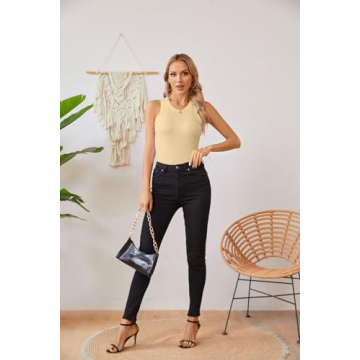 VICHYIE Summer Sleeveless Basic Tank Tops for Women