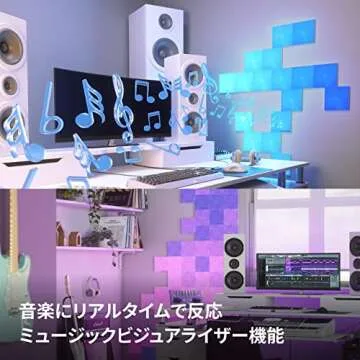 Nanoleaf Canvas WiFi Smart RGB 16M+ Color LED Dimmable Gaming and Home Decor Wall Lights Expansion Pack (4 LED Light Square Panels)