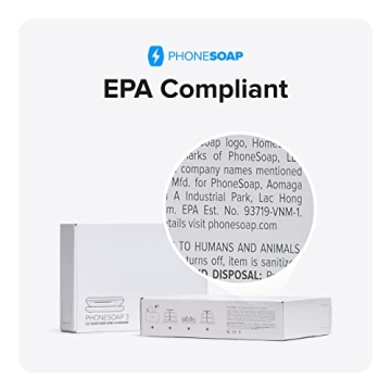 PhoneSoap 3 UV Cell Phone Sanitizer & Charger | 360-Degree UVC Light