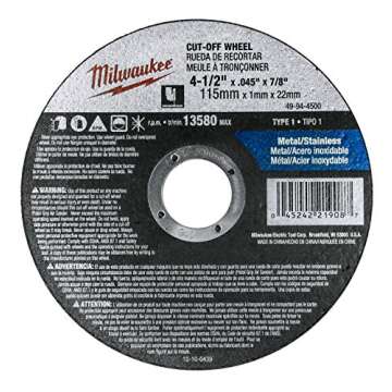 Milwaukee 10 Pack Cutting Wheels for Metal & Stainless Steel