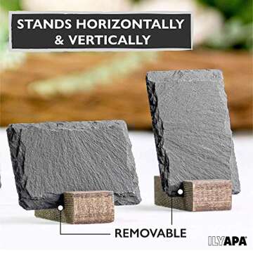 Mini Chalkboard Signs for Tables - Rustic Set of 8