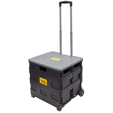 Quik Cart Portable Twin-Wheel Crate for Efficient Transport